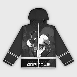 Ветровка с капюшоном женская Washington Capitals: Mono, цвет: 3D-белый
