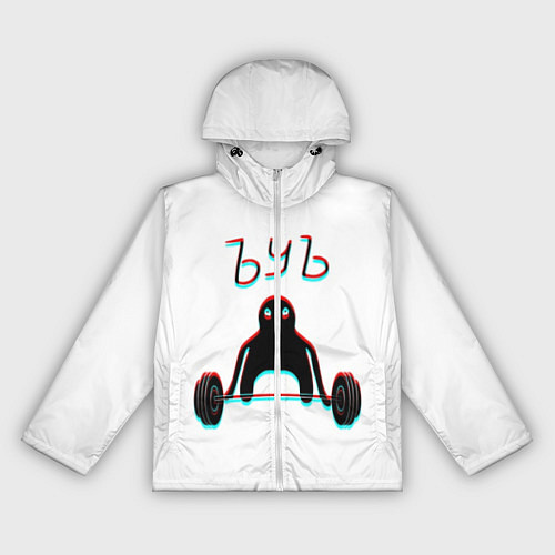 Женская ветровка ЪУЪ СЪУКА КАЧОК / 3D-Белый – фото 1