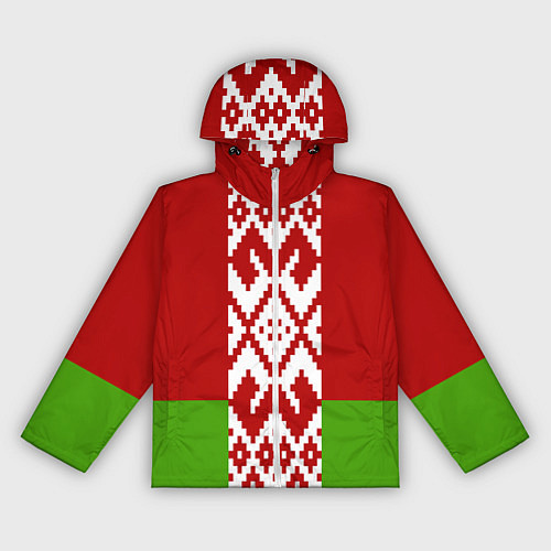 Женская ветровка Беларусь флаг / 3D-Белый – фото 1