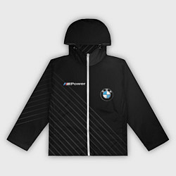 Ветровка с капюшоном женская BMW, цвет: 3D-белый