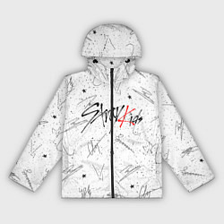 Ветровка с капюшоном женская STRAY KIDS АВТОГРАФЫ, цвет: 3D-черный