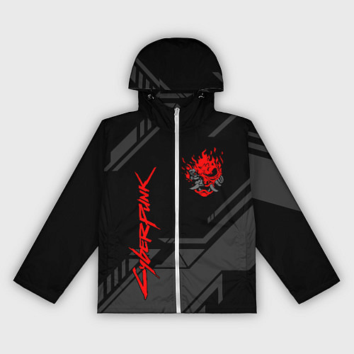 Женская ветровка Cyberpunk 2077: Grey Samurai / 3D-Белый – фото 1