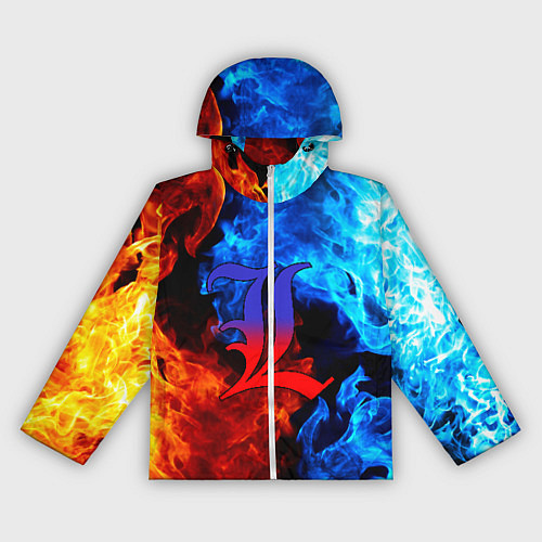 Женская ветровка L letter fire / 3D-Белый – фото 1