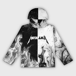 Ветровка с капюшоном женская METALLICA, цвет: 3D-белый