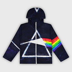 Ветровка с капюшоном женская PINK FLOYD, цвет: 3D-белый