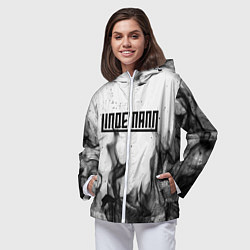 Ветровка с капюшоном женская LINDEMANN: Black Fire, цвет: 3D-белый — фото 2