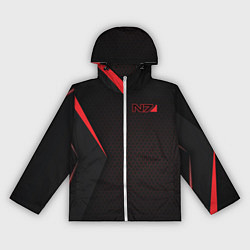 Ветровка с капюшоном женская Mass Effect N7, цвет: 3D-белый