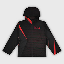Ветровка с капюшоном женская Mass Effect N7, цвет: 3D-черный