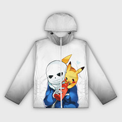Ветровка с капюшоном женская UNDERTALE, цвет: 3D-белый