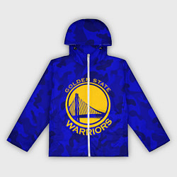 Ветровка с капюшоном женская GOLDEN STATE WARRIORS, цвет: 3D-белый