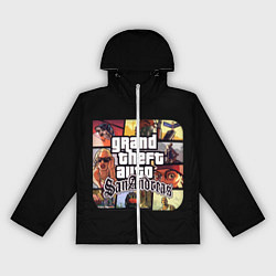 Ветровка с капюшоном женская GTA SA, цвет: 3D-белый