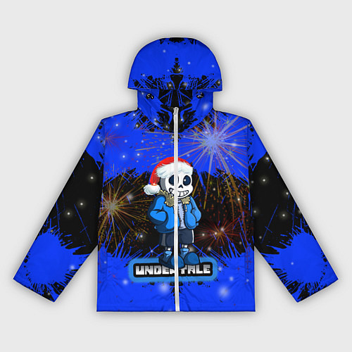 Женская ветровка НОВОГОДНИЙ UNDERTALE / 3D-Белый – фото 1