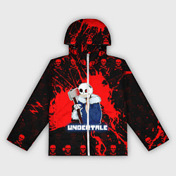 Ветровка с капюшоном женская UNDERTALE, цвет: 3D-белый