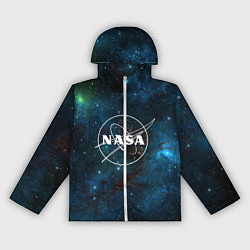 Ветровка с капюшоном женская NASA, цвет: 3D-белый