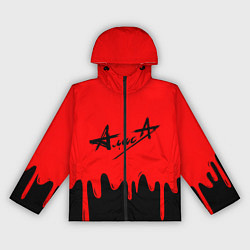 Ветровка с капюшоном женская АлисА, цвет: 3D-черный