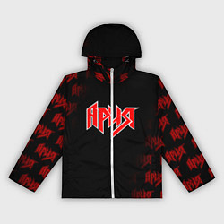 Ветровка с капюшоном женская АРИЯ, цвет: 3D-белый