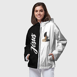 Ветровка с капюшоном женская Dzhizus, цвет: 3D-белый — фото 2