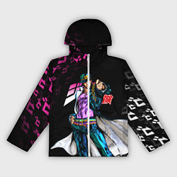 Ветровка с капюшоном женская JOJOS BIZARRE ADVENTURE, цвет: 3D-белый