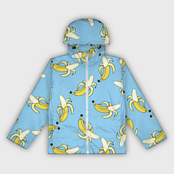 Ветровка с капюшоном женская Banana art, цвет: 3D-белый