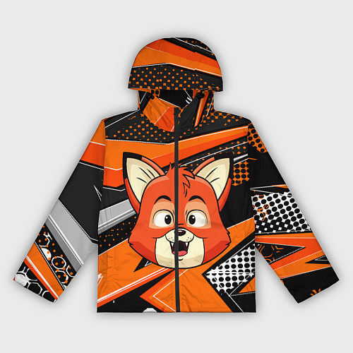 Женская ветровка Рыжая лисичка / 3D-Черный – фото 1