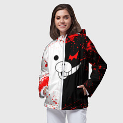 Ветровка с капюшоном женская MONOKUMA, цвет: 3D-белый — фото 2