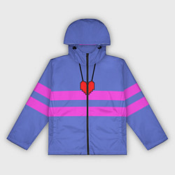 Ветровка с капюшоном женская UNDERTALE FRISK ФРИСК, цвет: 3D-черный