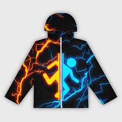 Ветровка с капюшоном женская PORTAL, цвет: 3D-белый