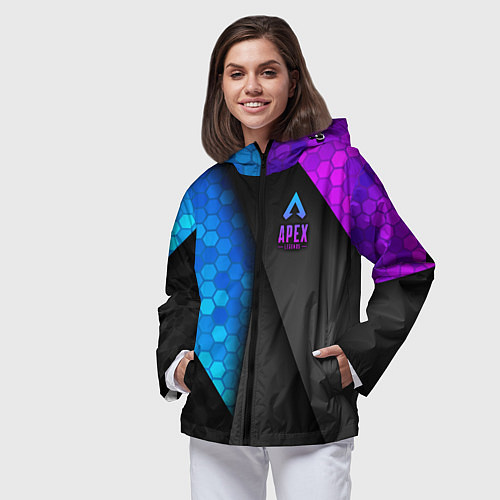 Женская ветровка Apex Legends / 3D-Черный – фото 3