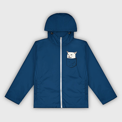 Женская ветровка СМАДЖ В КАРМАНЕ / 3D-Белый – фото 1