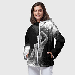 Ветровка с капюшоном женская Conor McGregor, цвет: 3D-белый — фото 2