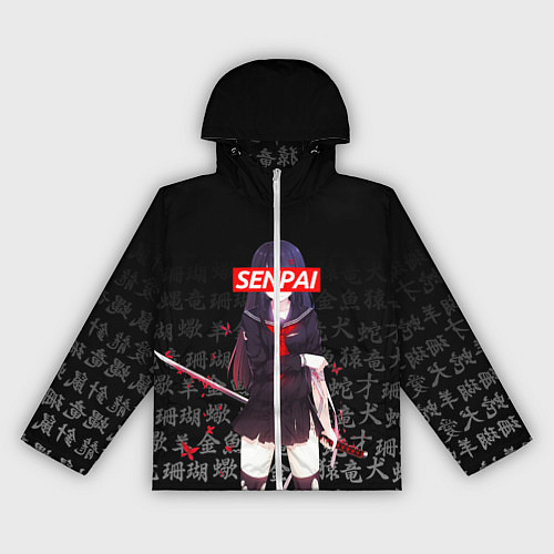 Женская ветровка SENPAI ANIME / 3D-Белый – фото 1