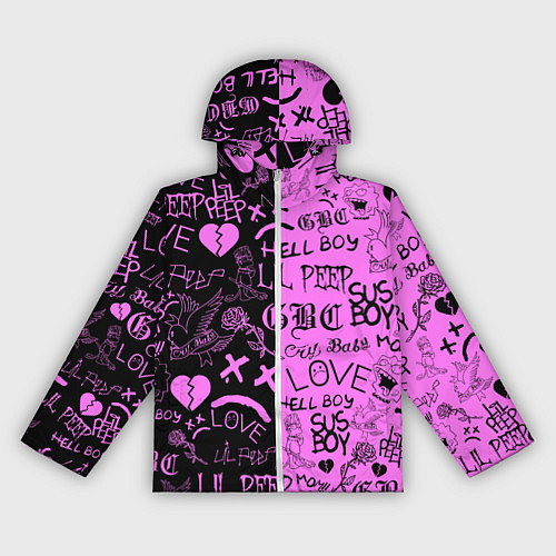 Женская ветровка LIL PEEP LOGOBOMBING / 3D-Белый – фото 1