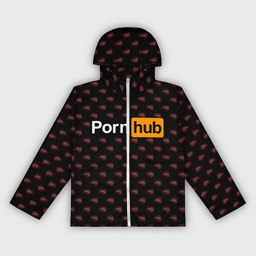 Женская ветровка PornHub / 3D-Белый – фото 1