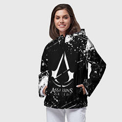 Ветровка с капюшоном женская ASSASSINS CREED, цвет: 3D-черный — фото 2