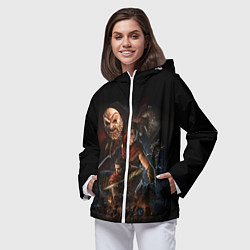 Ветровка с капюшоном женская ASSASSINS CREED, цвет: 3D-белый — фото 2