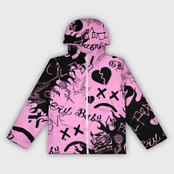 Ветровка с капюшоном женская LIL PEEP, цвет: 3D-белый