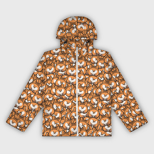 Женская ветровка Попки Корги / 3D-Белый – фото 1