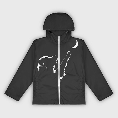 Женская ветровка Лунопёс / 3D-Белый – фото 1