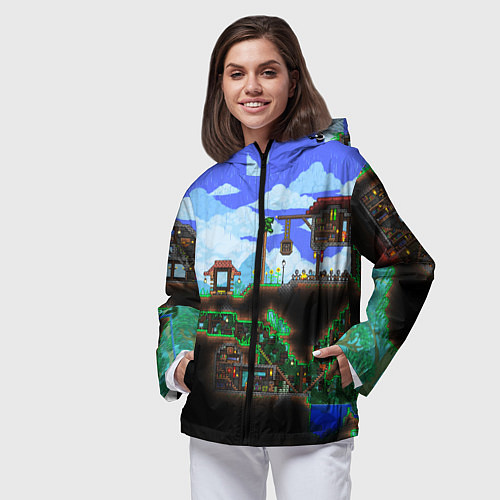 Женская ветровка TERRARIA / 3D-Черный – фото 3