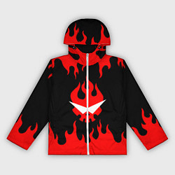 Ветровка с капюшоном женская GURREN LAGANN, цвет: 3D-белый