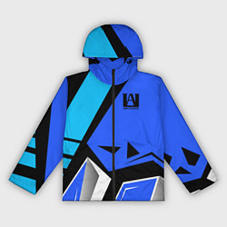 Ветровка с капюшоном женская Моя геройская академия, цвет: 3D-черный