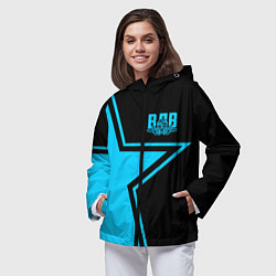 Ветровка с капюшоном женская ВДВ, цвет: 3D-черный — фото 2