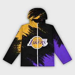 Ветровка с капюшоном женская LA LAKERS, цвет: 3D-белый