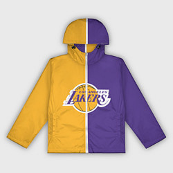 Ветровка с капюшоном женская LA LAKERS, цвет: 3D-белый