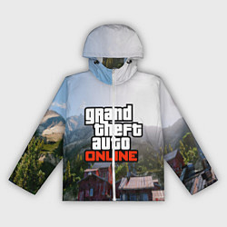 Ветровка с капюшоном женская GTA Online, цвет: 3D-белый