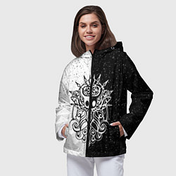 Ветровка с капюшоном женская Hollow Knight, цвет: 3D-черный — фото 2