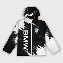 Ветровка с капюшоном женская BMW, цвет: 3D-белый