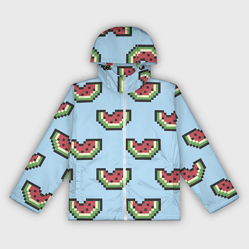 Женская ветровка Пиксельный арбуз / 3D-Белый – фото 1