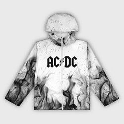 Ветровка с капюшоном женская ACDC, цвет: 3D-белый