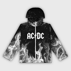 Ветровка с капюшоном женская AC DC, цвет: 3D-белый